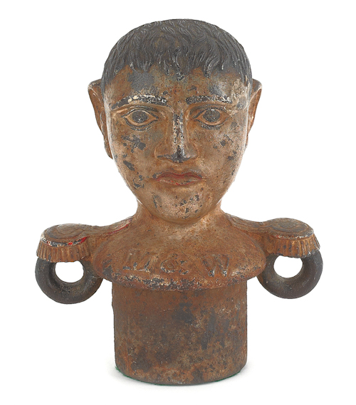 American painted cast iron hitching