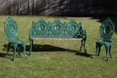 AMERICAN PAINTED METAL GARDEN