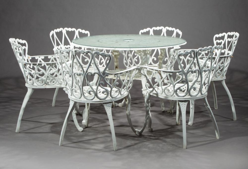 AMERICAN PAINTED METAL GARDEN