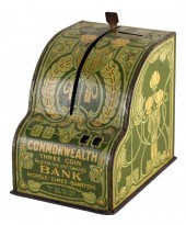 AMERICAN PAINTED METAL TOY BAN