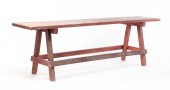 AMERICAN PAINTED SAWBUCK TABLE