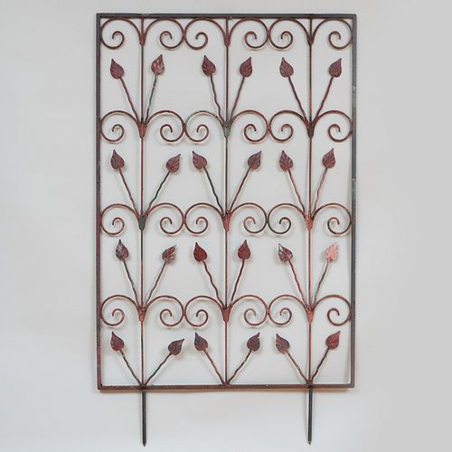 AMERICAN PAINTED WROUGHT-IRON