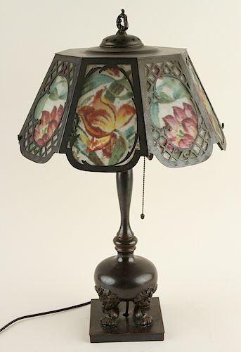 AMERICAN PAIRPOINT TWO LIGHT LAMP