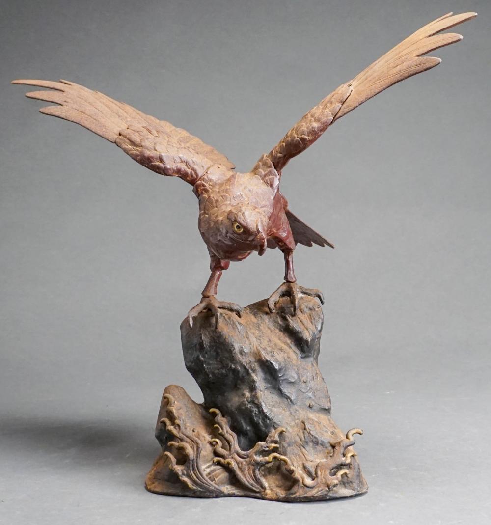 AMERICAN PATINATED METAL FIGURE