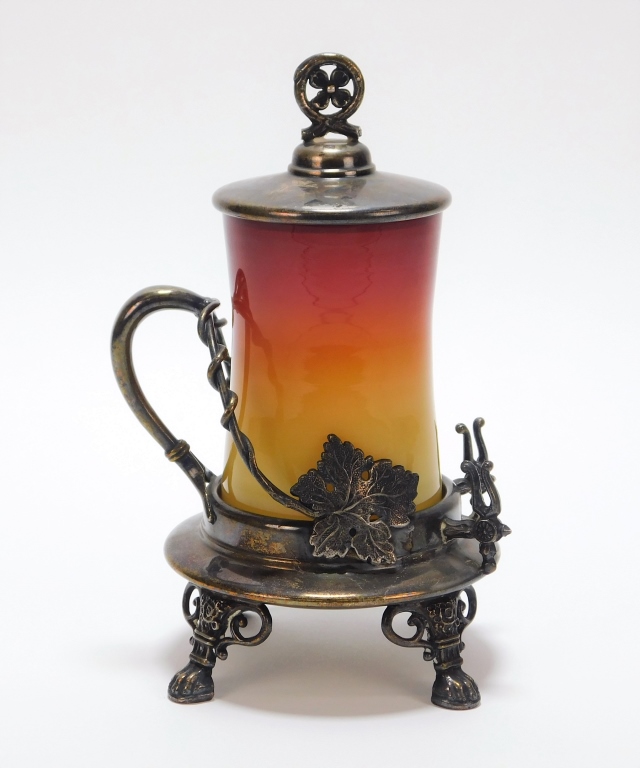 AMERICAN PEACH BLOW & SILVERPLATE