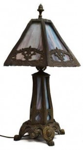 AMERICAN PEH SLAG GLASS TABLE