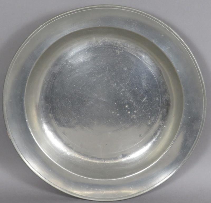 AMERICAN PEWTER DEEP DISH BY