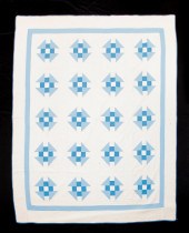 AMERICAN PIECED QUILT. Late 19