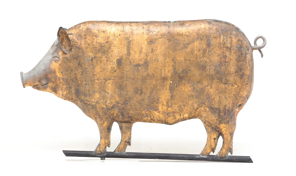 AMERICAN PIG WEATHERVANE. Second