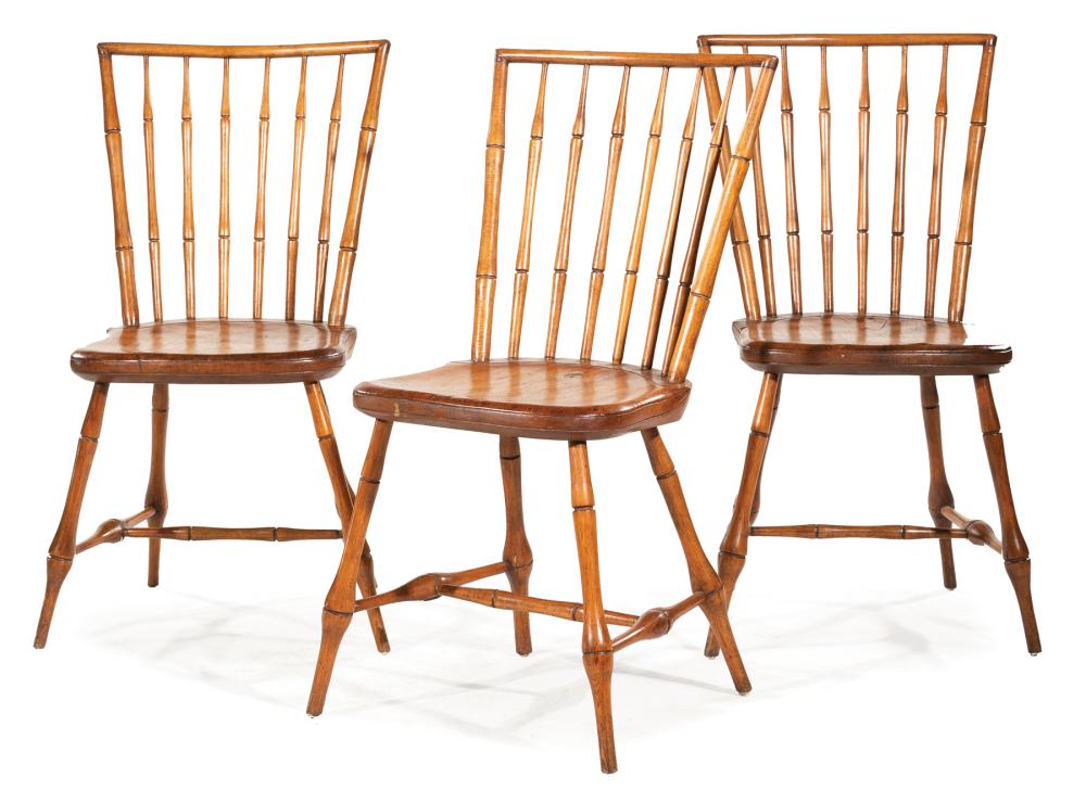 AMERICAN PINE BAMBOO-TURNED WINDSOR
