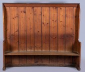 AMERICAN PINE CURVED HIGH-BACK