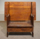 AMERICAN PINE HUTCH TABLE, 19T