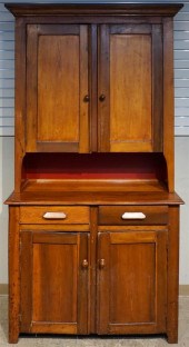 AMERICAN PINE STEP-BACK CUPBOA