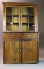 American Pine Step-Back Cupboa