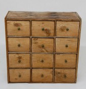 AMERICAN PINE TWELVE DRAWER AP