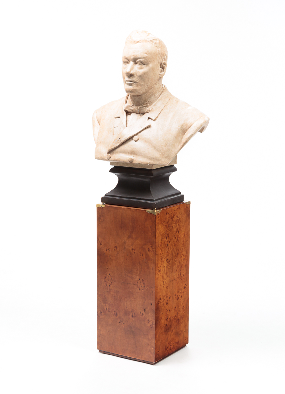 AMERICAN PLASTER BUST OF A