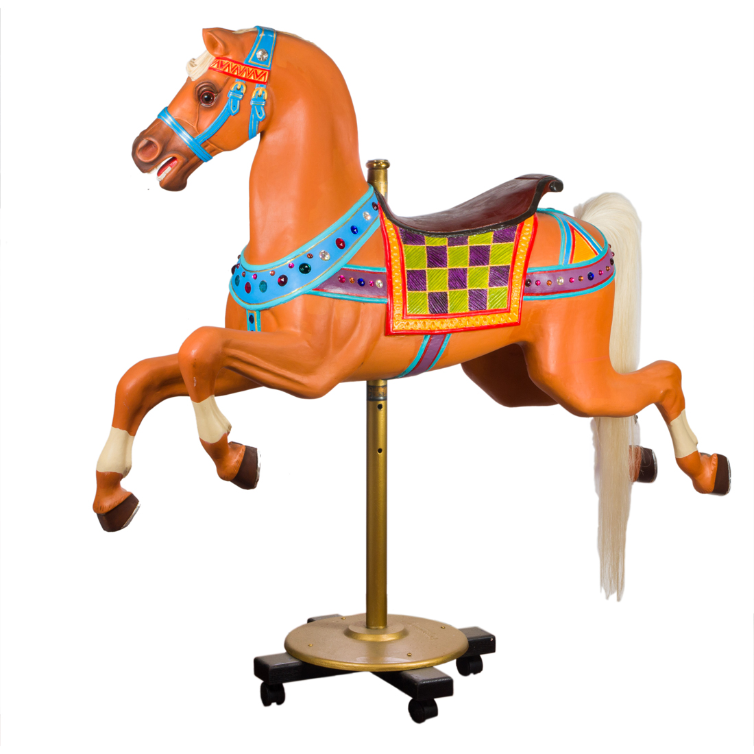 AMERICAN POLYCHROME CAROUSEL HORSE,