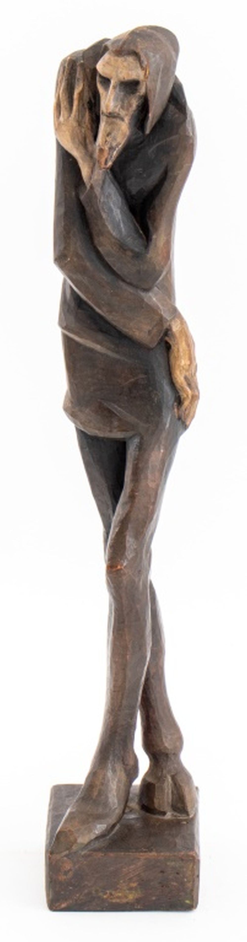 AMERICAN POLYCHROMED CARVED FIGURAL