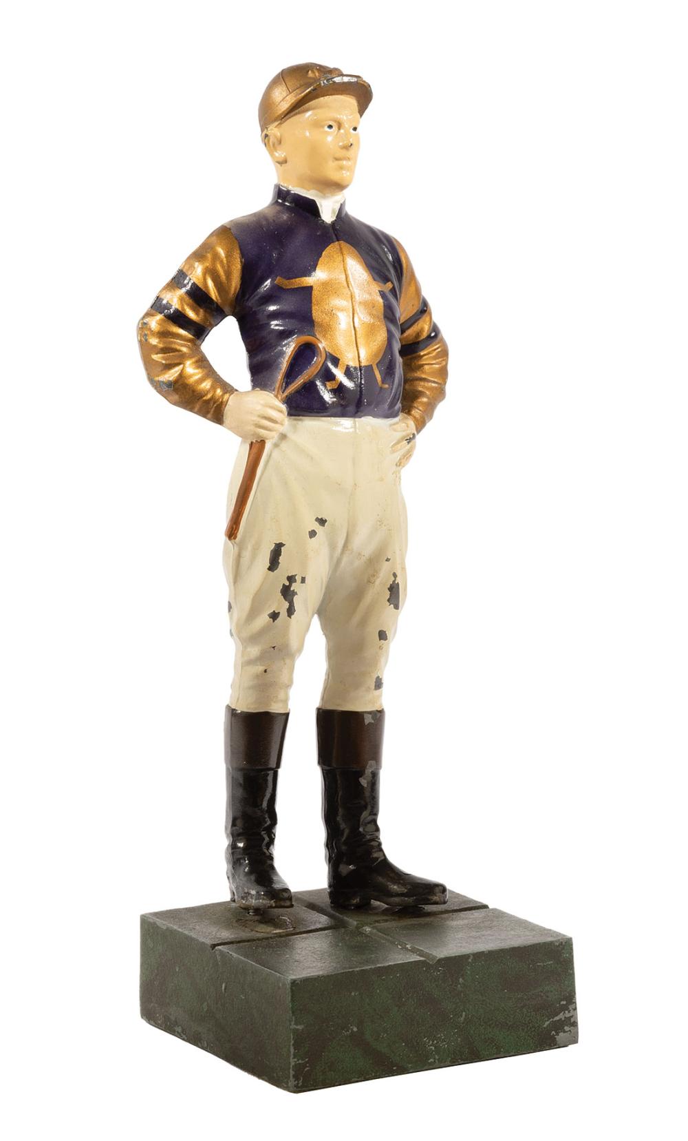 AMERICAN POLYCHROMED METAL FIGURE
