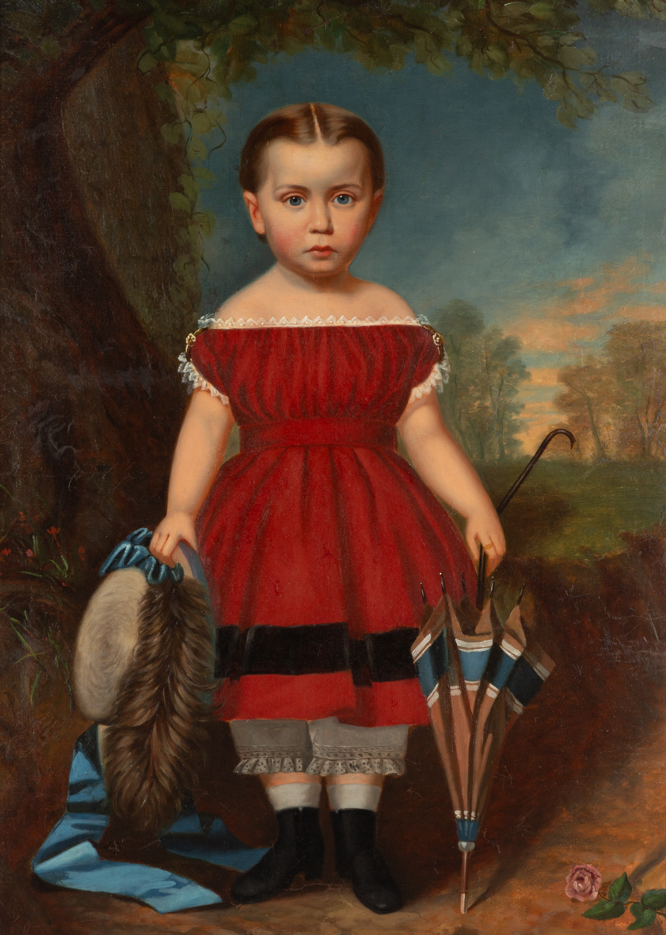 AMERICAN PORTRAIT OF A GIRL WITH