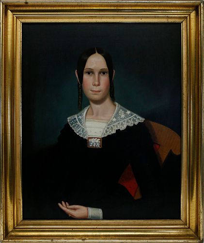 AMERICAN PORTRAIT OF A YOUNG WOMAN,