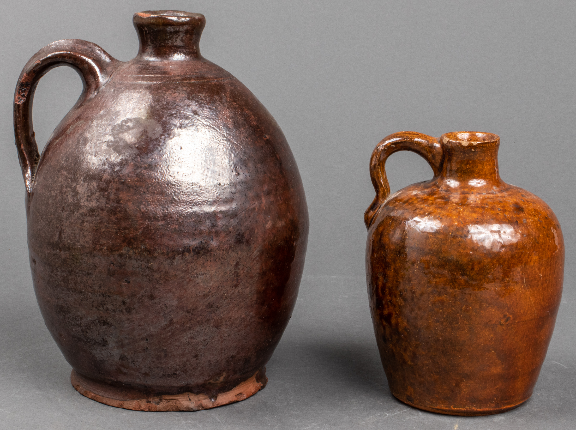 AMERICAN POTTERY JUGS, VINTAGE, 2