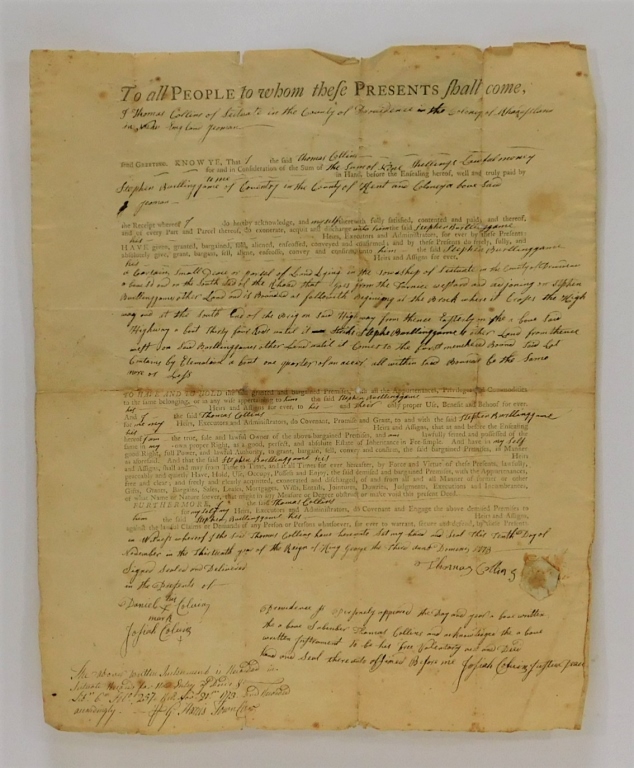 AMERICAN PRE REVOLUTIONARY WAR LAND