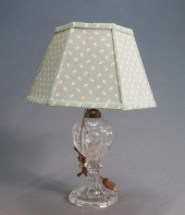 AMERICAN PRESSED GLASS OIL LAM