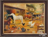 AMERICAN PRIMITIVE OIL ON BOAR