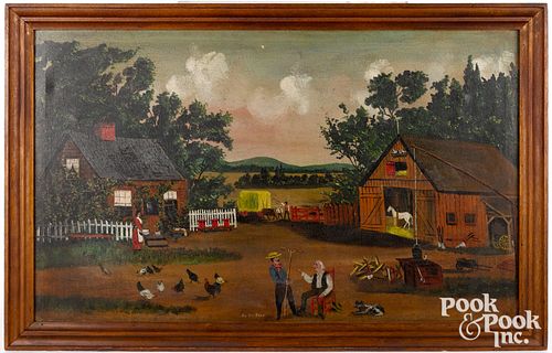 AMERICAN PRIMITIVE OIL ON CANVAS,