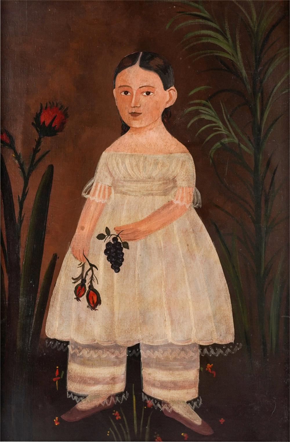 AMERICAN PRIMITIVE SCHOOL: PORTRAIT