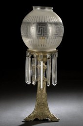 American Prism-Hung Gilt-Bronz