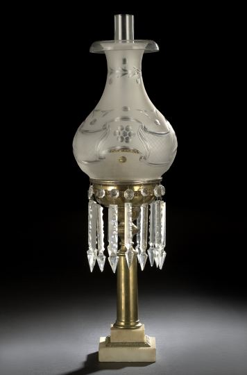American Prism-Hung Lacquered Brass