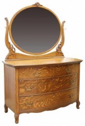 AMERICAN QUARTER SAWN OAK MIRR