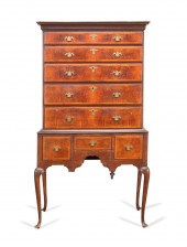 AMERICAN QUEEN ANNE BURL WALNU