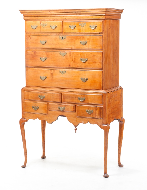 AMERICAN QUEEN ANNE HIGH CHEST.