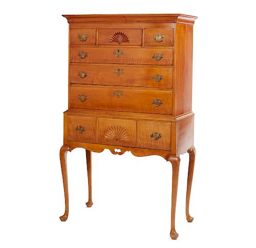 AMERICAN QUEEN ANNE HIGHBOY,