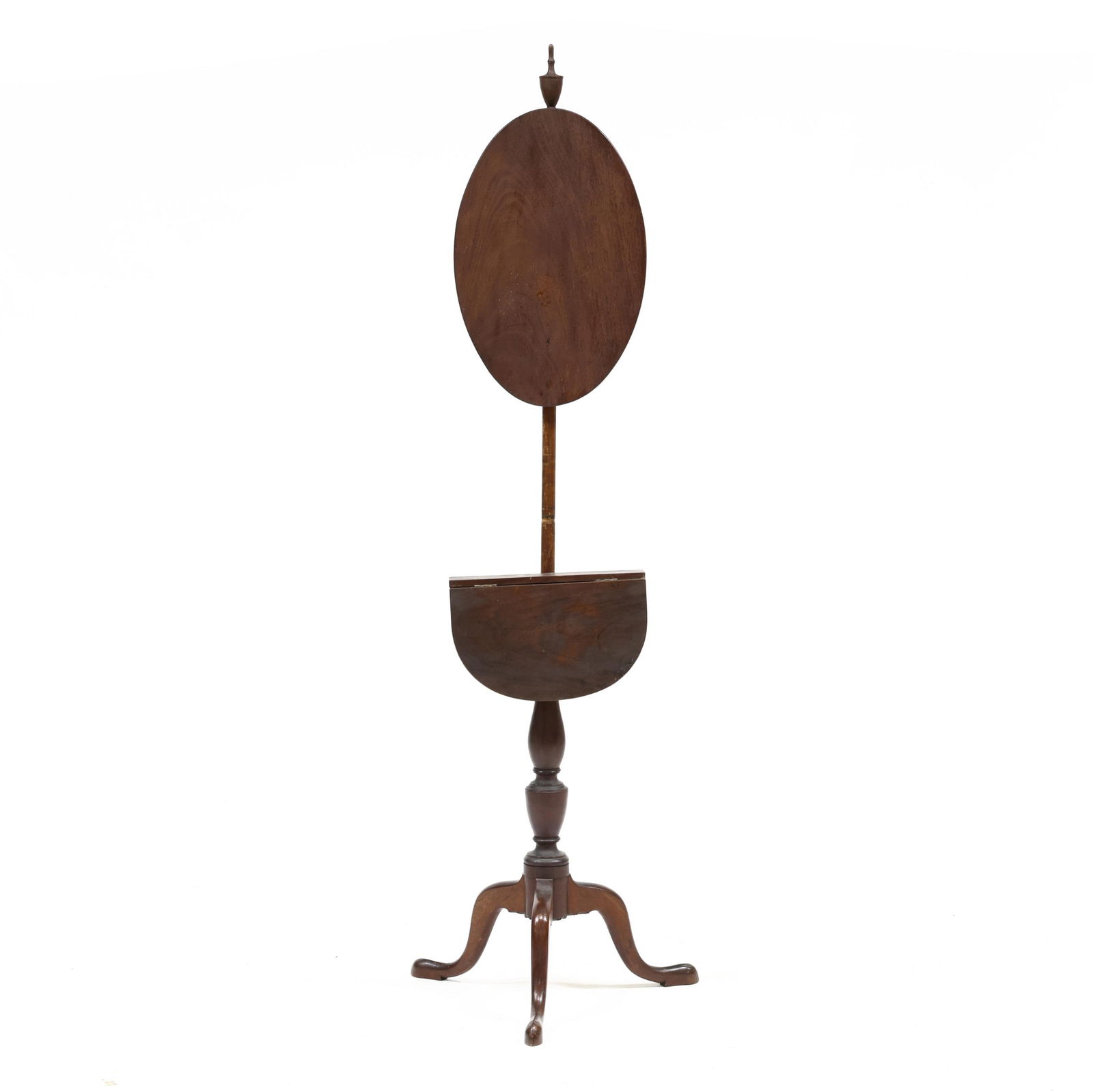 AMERICAN QUEEN ANNE MAHOGANY POLE