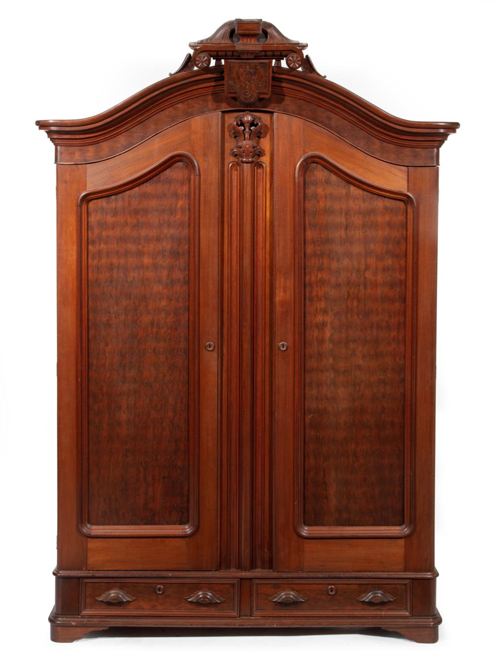AMERICAN RENAISSANCE CARVED, BURL