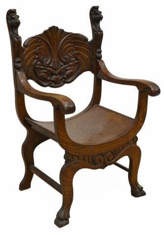 AMERICAN RENAISSANCE REVIVAL OAK