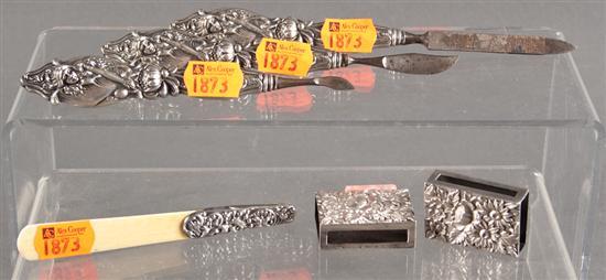 American repousse silver and