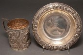 American Repousse silver cann,