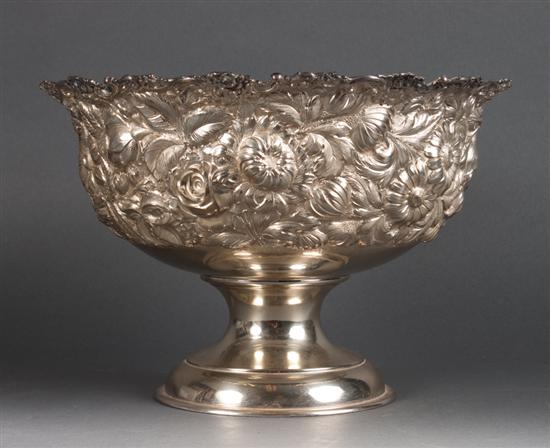 American repousse sterling silver