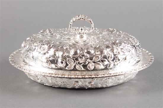 American repousse sterling silver