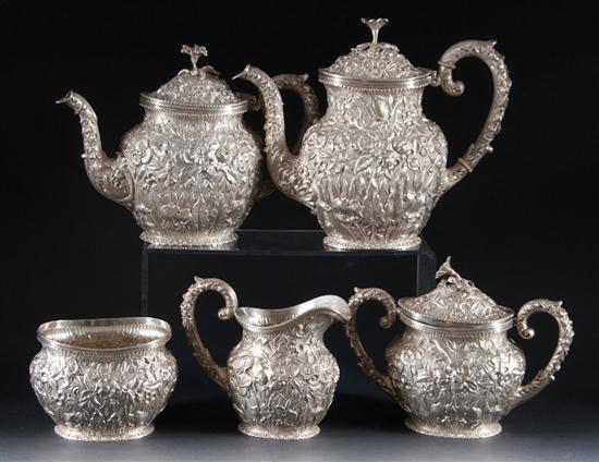 American repousse sterling silver