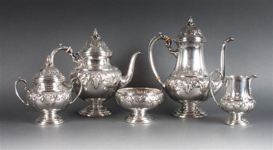 American repousse sterling silver