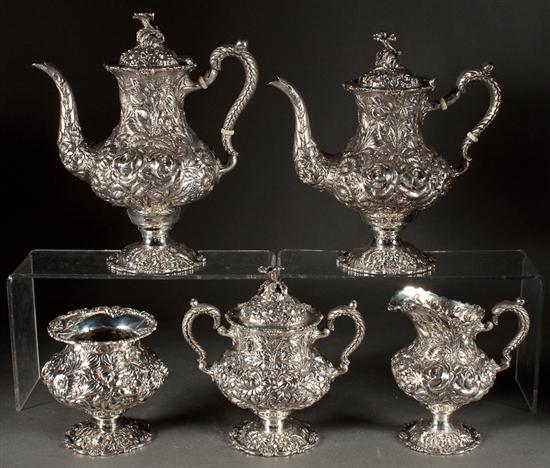 American repousse sterling silver