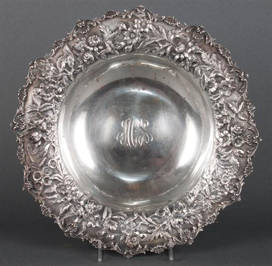 American repousse sterling silver
