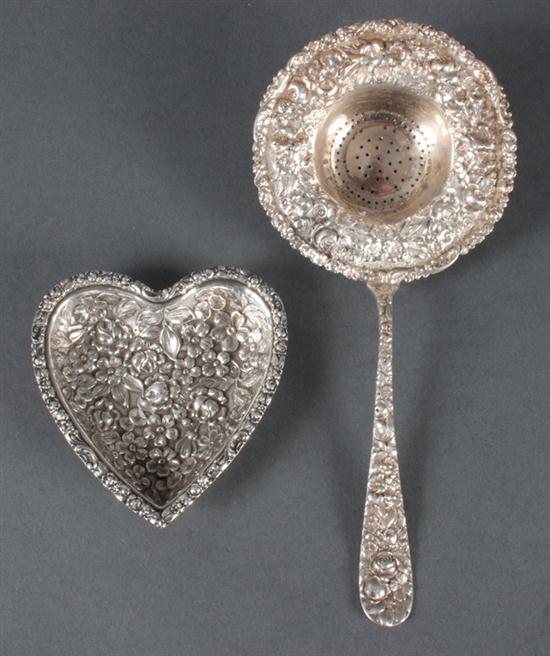 American repousse sterling silver