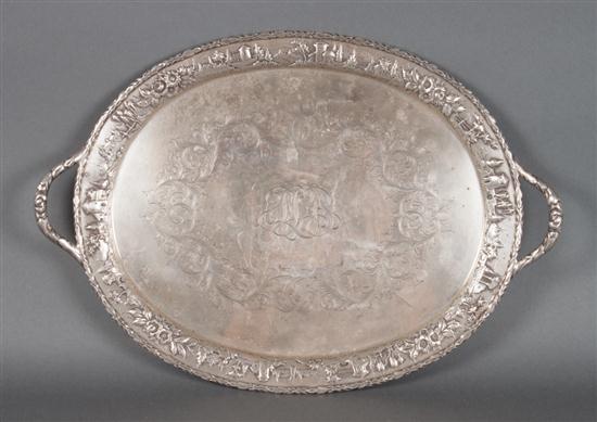 American repousse sterling silver